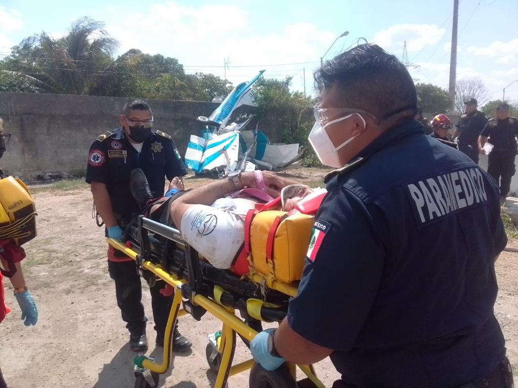 SE DESPLOMA AVIONETA PRIVADA EN MÉRIDA