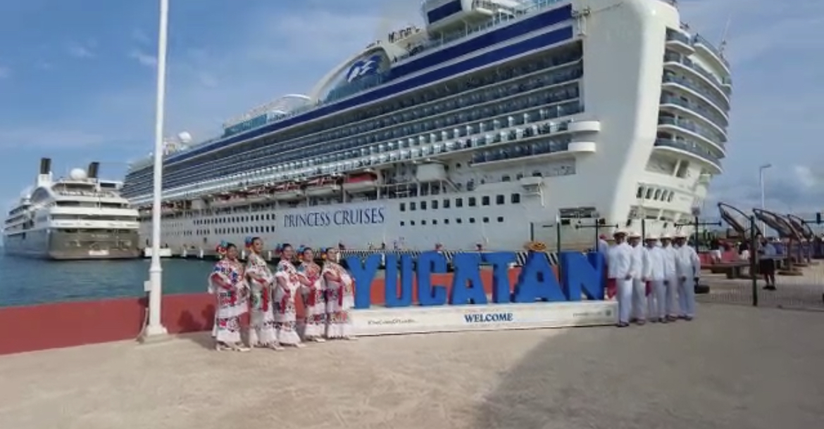Yucatán recibe, por primera ocasión, la visita del crucero Ruby Princess