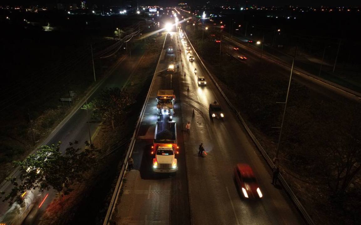Siguen a buen ritmo los trabajos de repavimentación del Anillo Periférico de Mérida