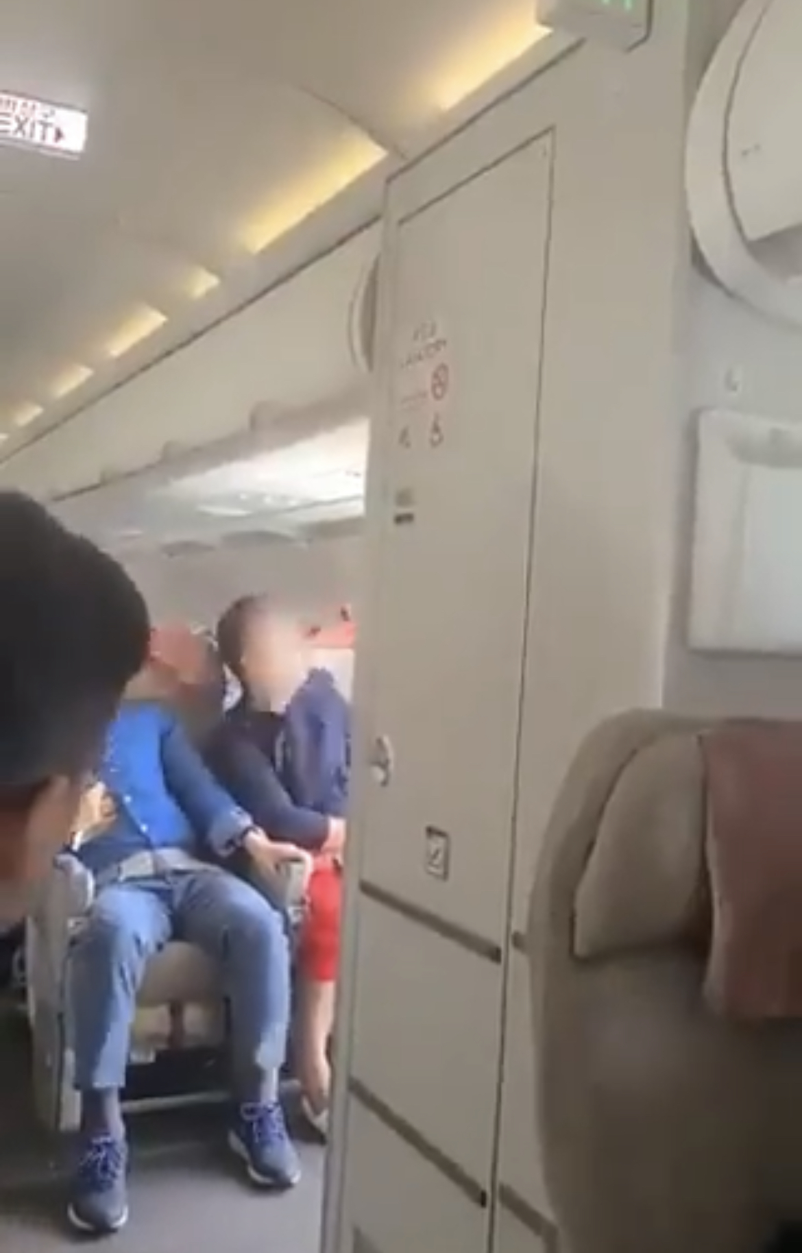 ¡Abrió la puerta en pleno vuelo!