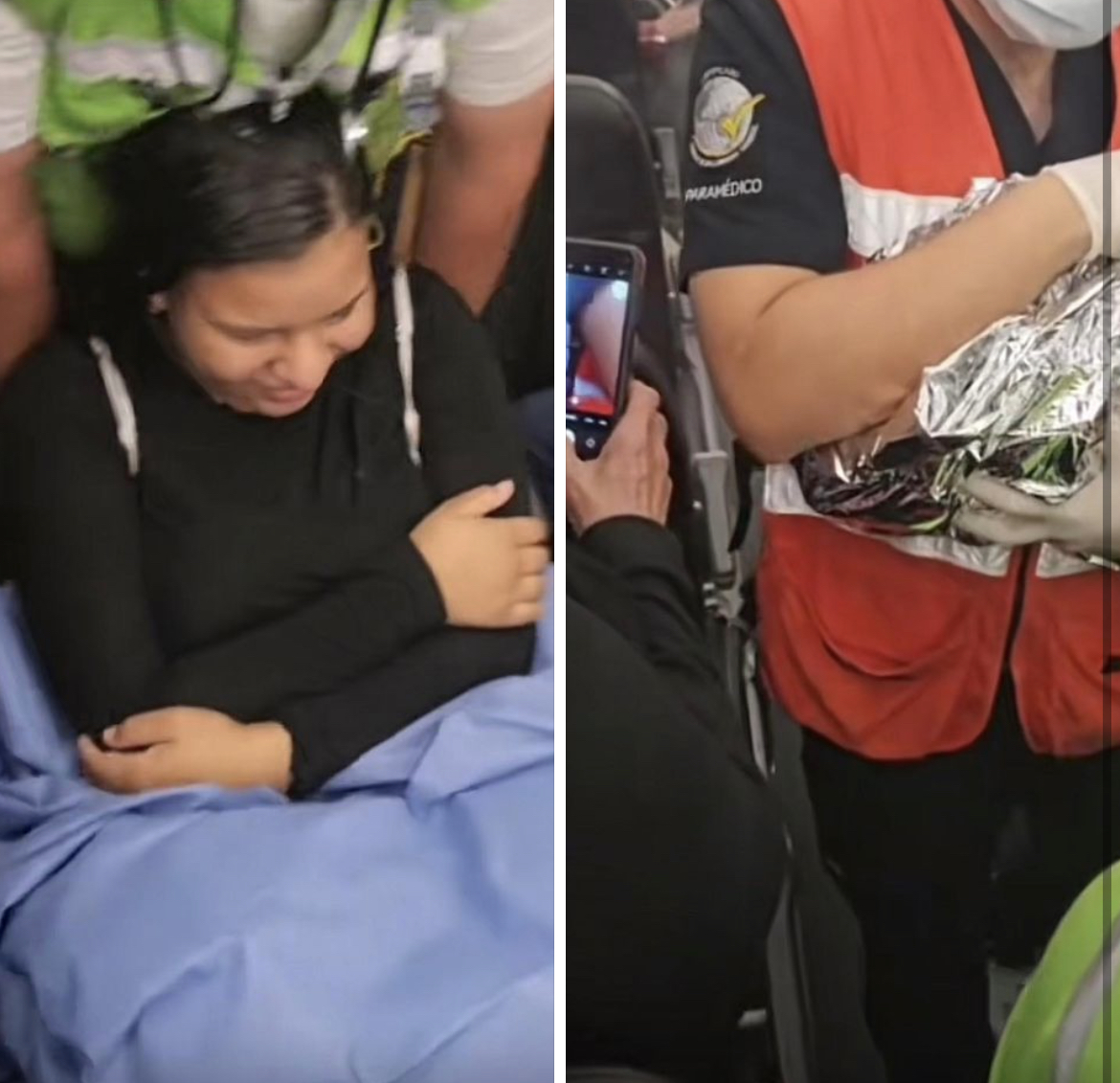 Mujer da a luz en pleno vuelo hacia Miami