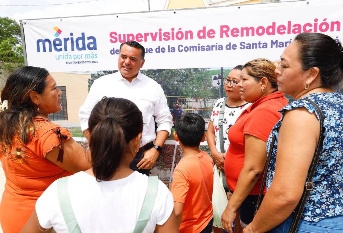 Renán Barrera fomenta más espacios públicos dignos en las comisarías.