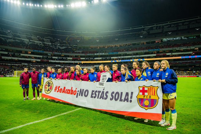 Jugadoras del América y el Barcelona mandaron mensaje de apoyo a Jenni Hermoso