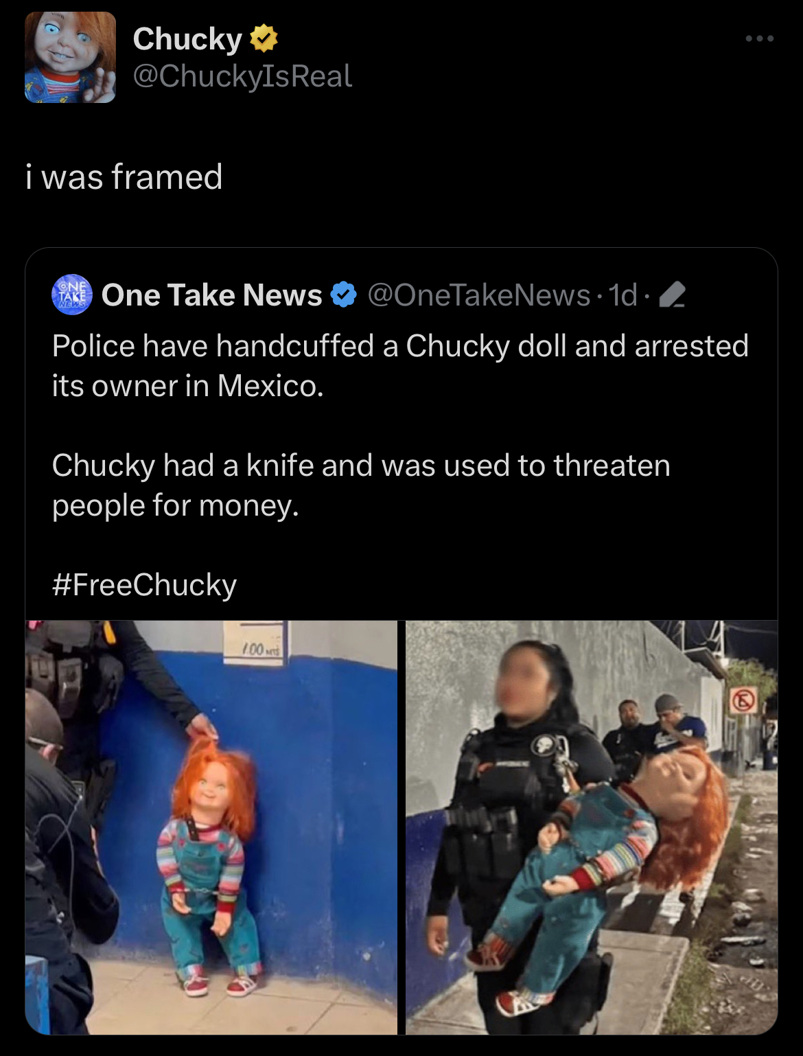 ‘Fui incriminado’; Chucky reacciona a su arresto en México