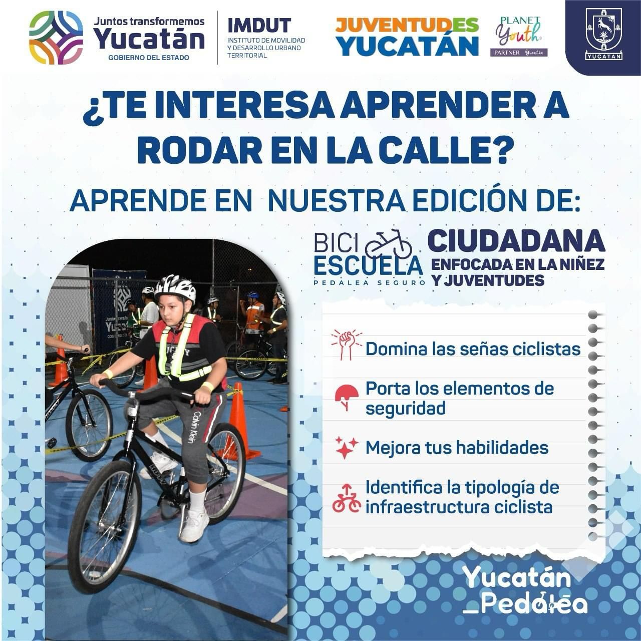 Te ayudamos a mejorar tus habilidades en la bicicleta en nuestra #BiciescuelaCiudadana?