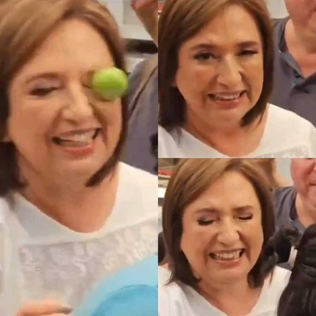 Lanzan un limón a la candidata Xochitl Galvez