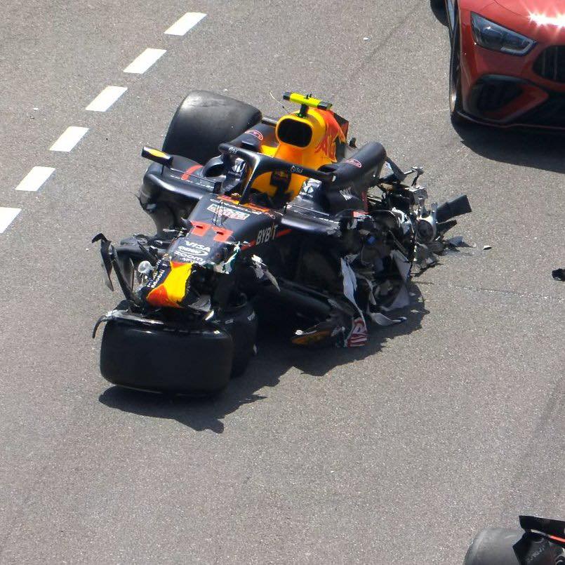 Accidente durante el GP de Mónaco