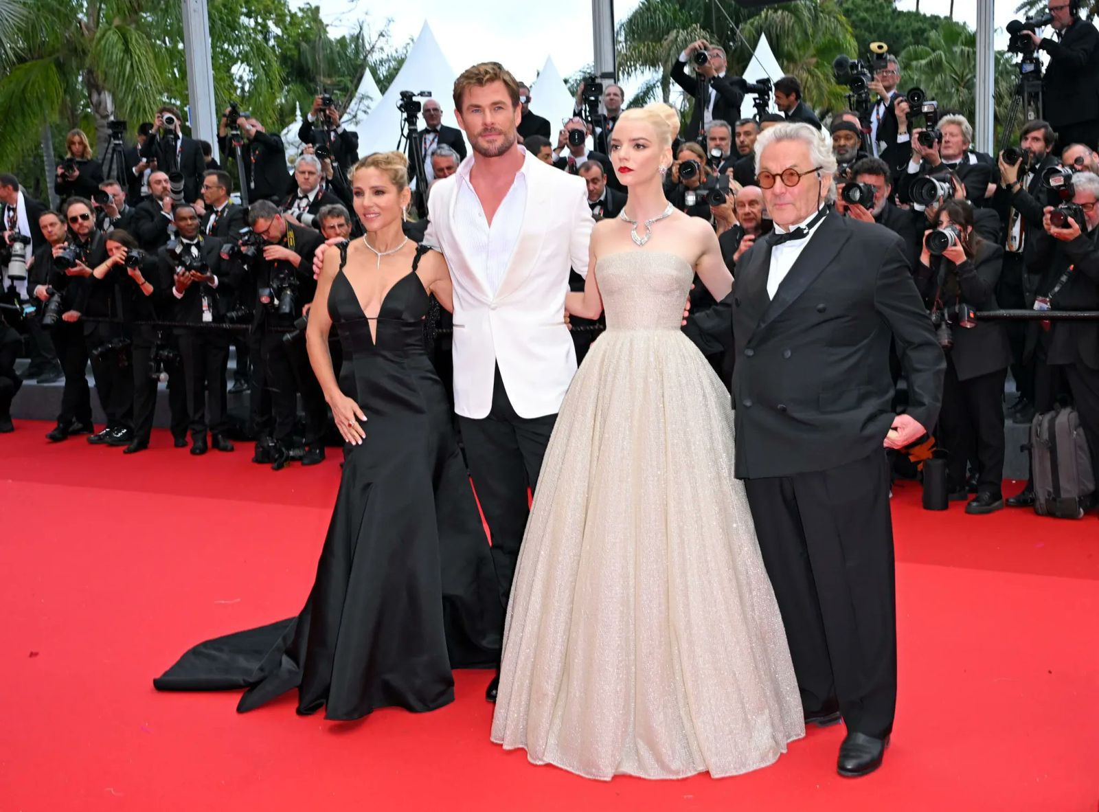 Anya Taylor-Joy y Chris Hemsworth en el Festival de Cannes