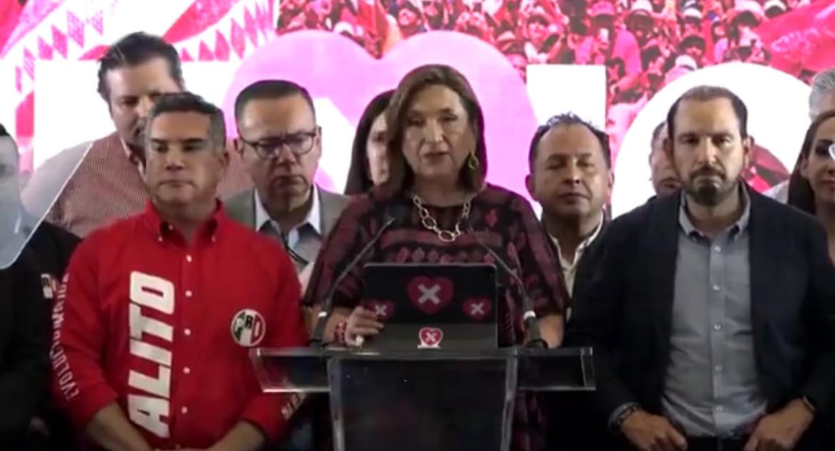 Xóchitl Gálvez reconoce que conteo rápido no le favorece