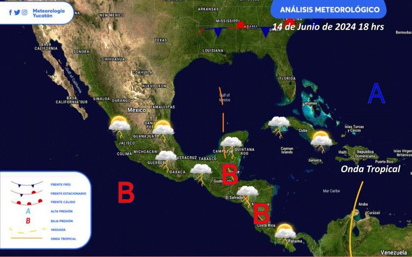 Continúan las lluvias y chubascos.