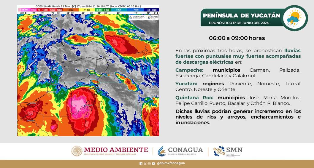 Continúan las lluvias ¡tomen sus precauciones!