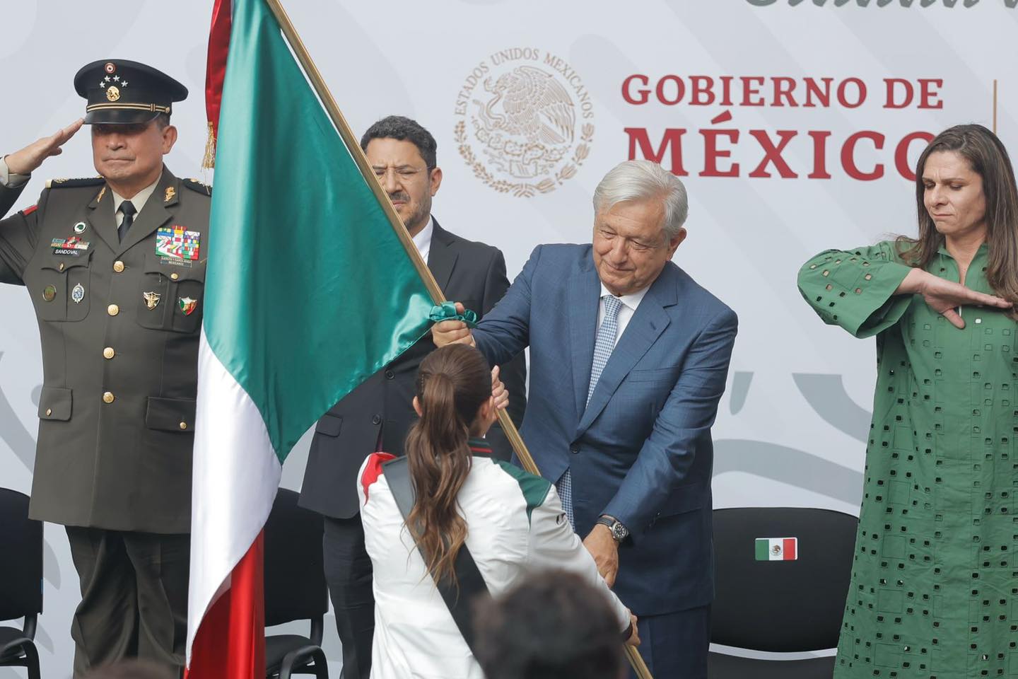 Ceremonia de la delegación mexicana rumbo a París 2024