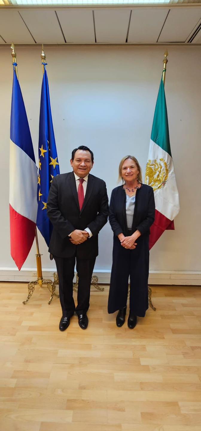 Impulsa Díaz Mena relaciones diplomáticas con Italia y Francia para la atracción de nuevas inversiones