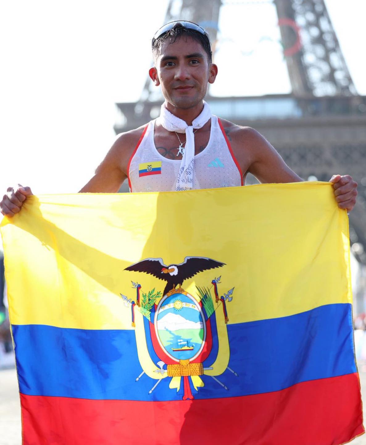 El ecuatoriano Daniel Pintado ya pertenece al Olimpo tras ganar la medalla de oro en la marcha 20km en los Juegos Olímpicos de París 2024.