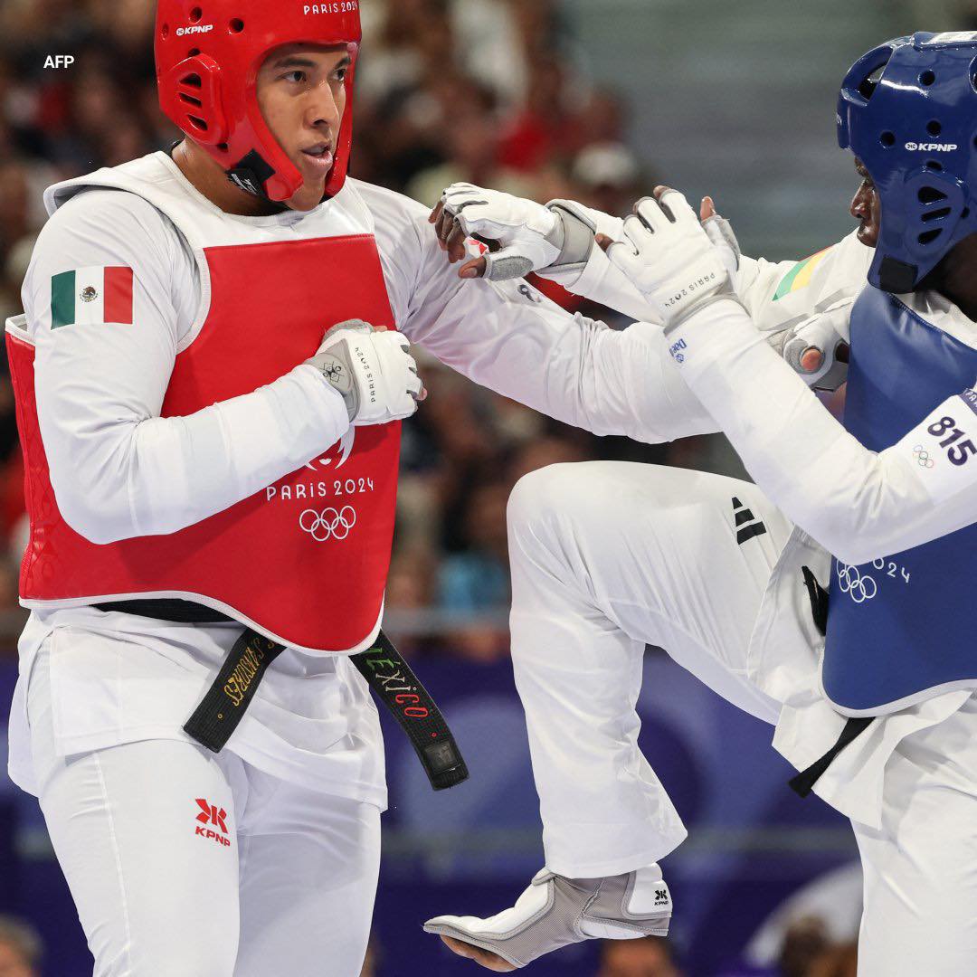 Carlos Sansores cayó en Cuartos de Final de Taekwondo en París 2024