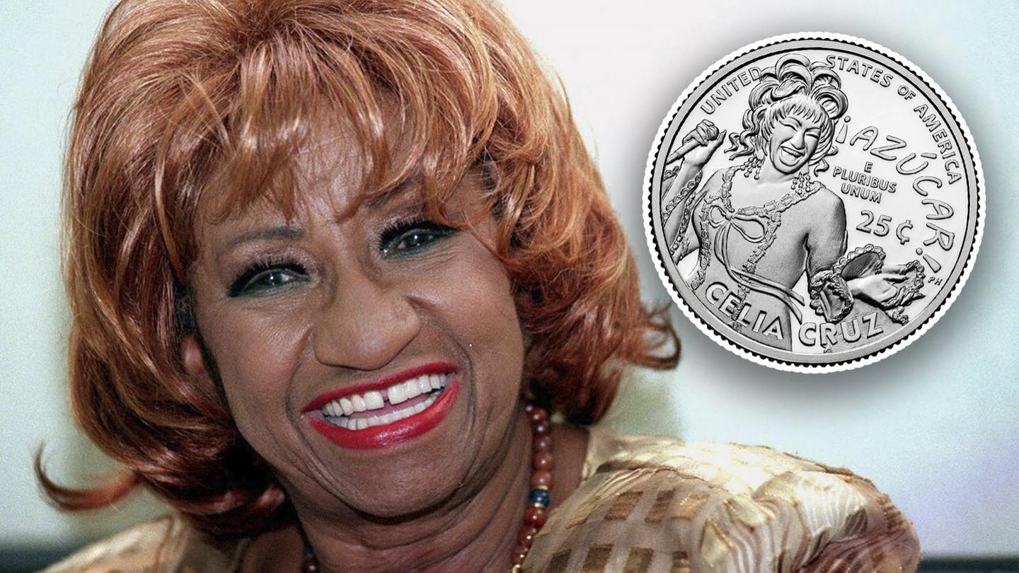 ¡Azúcar! Circula Moneda en honor de Celia Cruz en Estados Unidos.