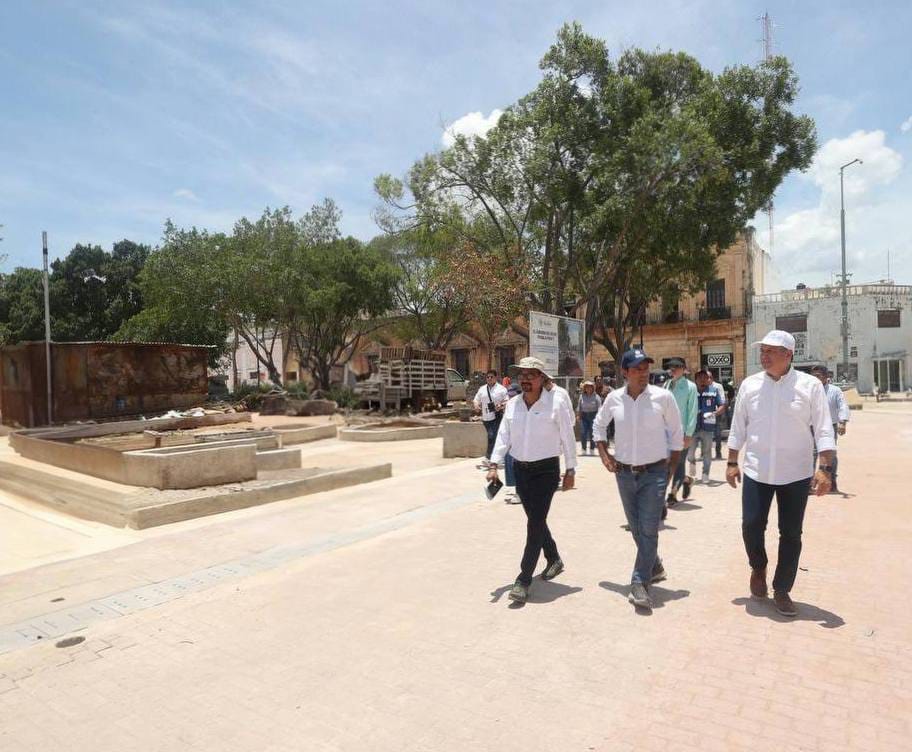 Obras de la Plaza Grande de Mérida