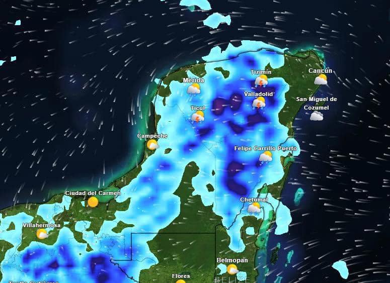 Pronóstico del clima para hoy martes en Yucatán