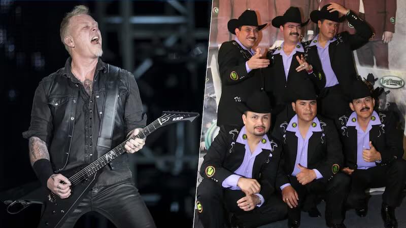 Metallica toca ‘La Chona’ en vivo. “Arriba yo, mi apa’ y la Chona”