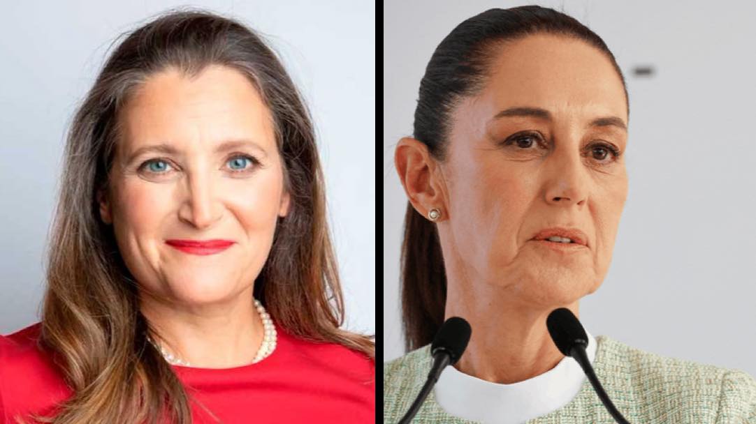 Viceprimera ministra de Canadá asistirá a toma de protesta de Sheinbaum