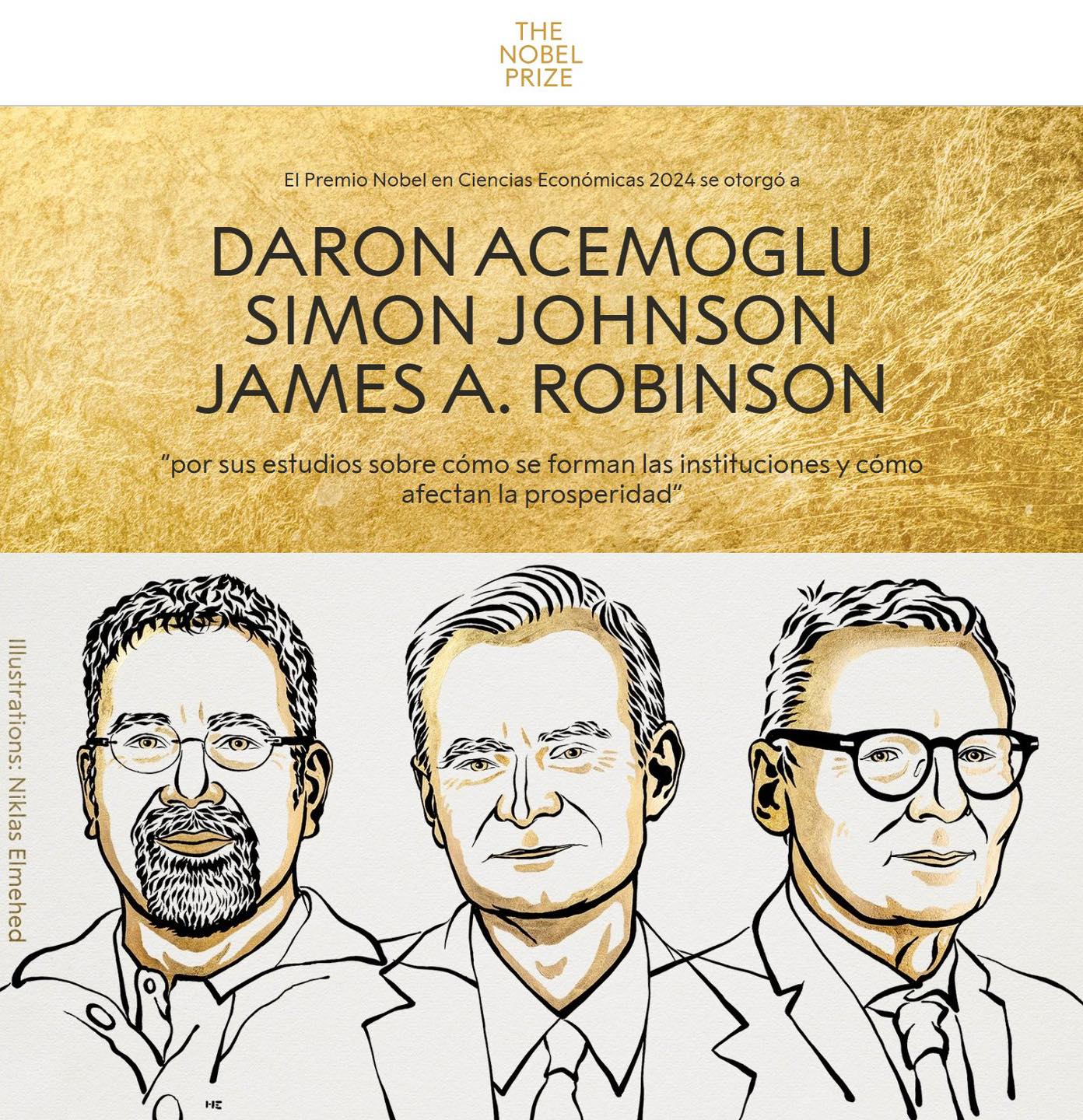 Premio Nobel de Economía⁣ 2024