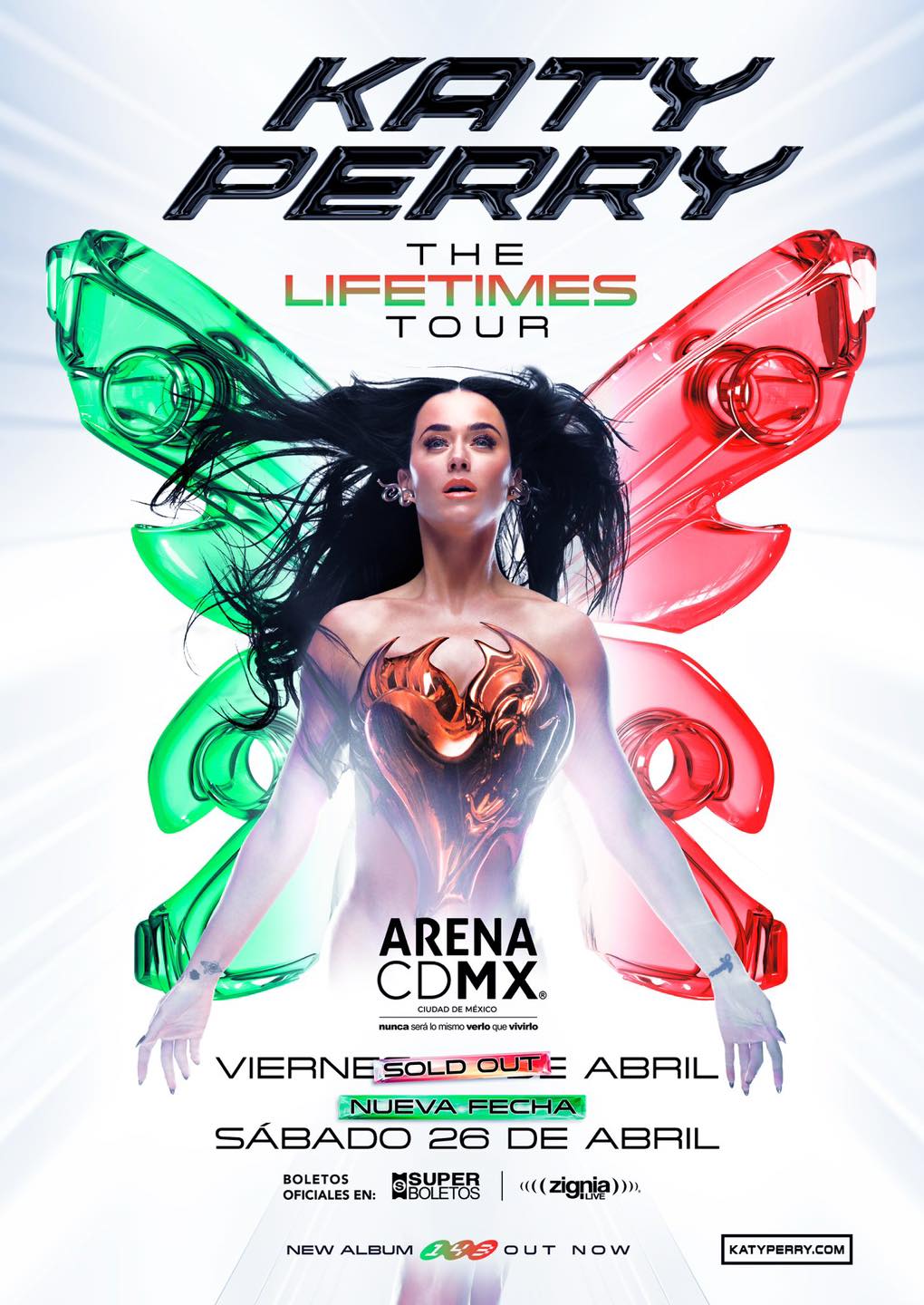 Katy Perry anuncia segundo concierto en la CDMX.