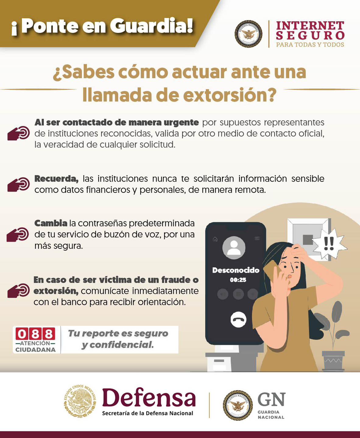 Protégete de fraudes.