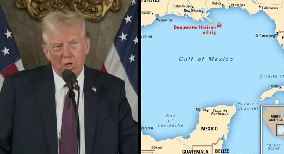 Trump propone cambiar el nombre de Golfo de México por “Golfo de América”