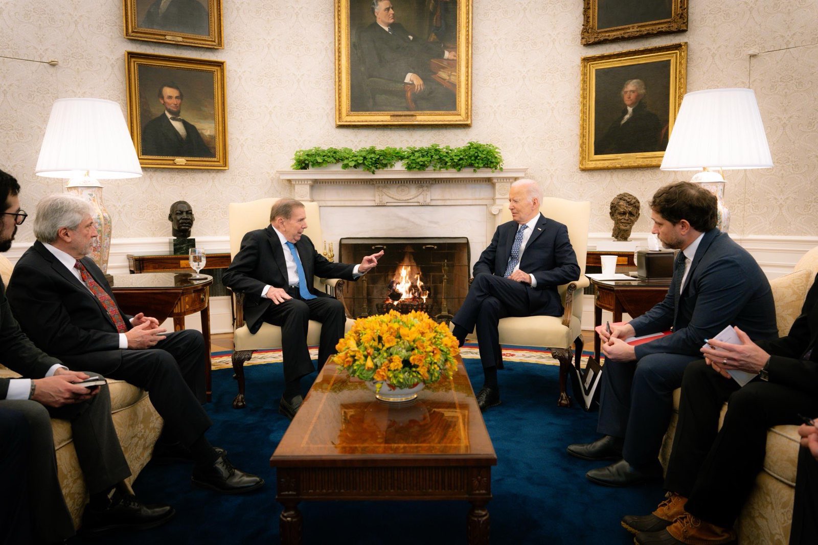 Biden se reunió con el opositor venezolano Edmundo González en la Casa Blanca