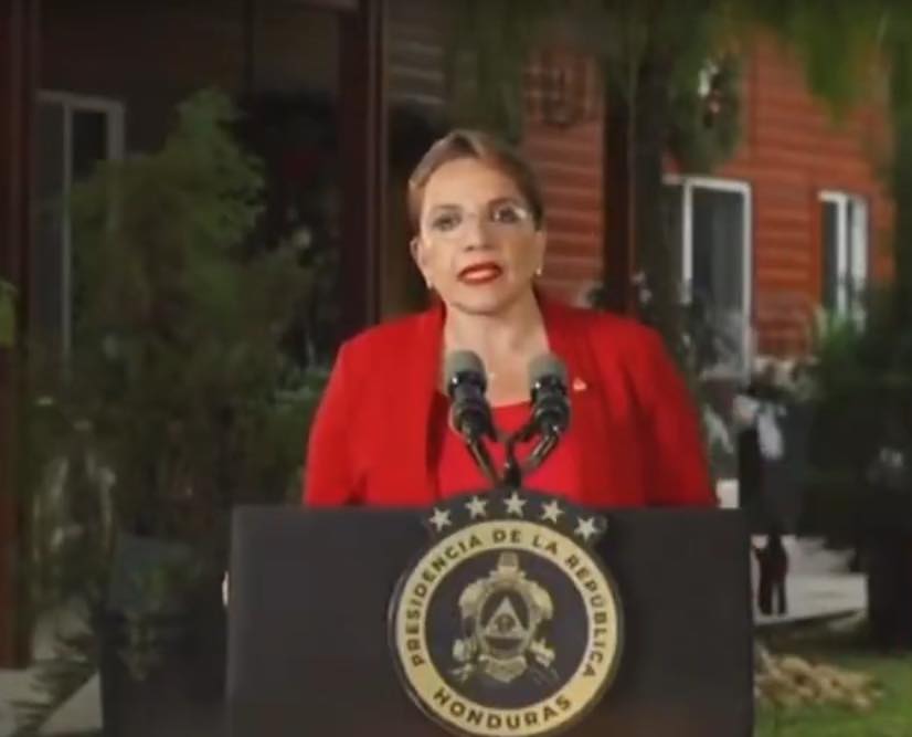 Presidenta de Honduras lanza advertencia a Estados Unidos