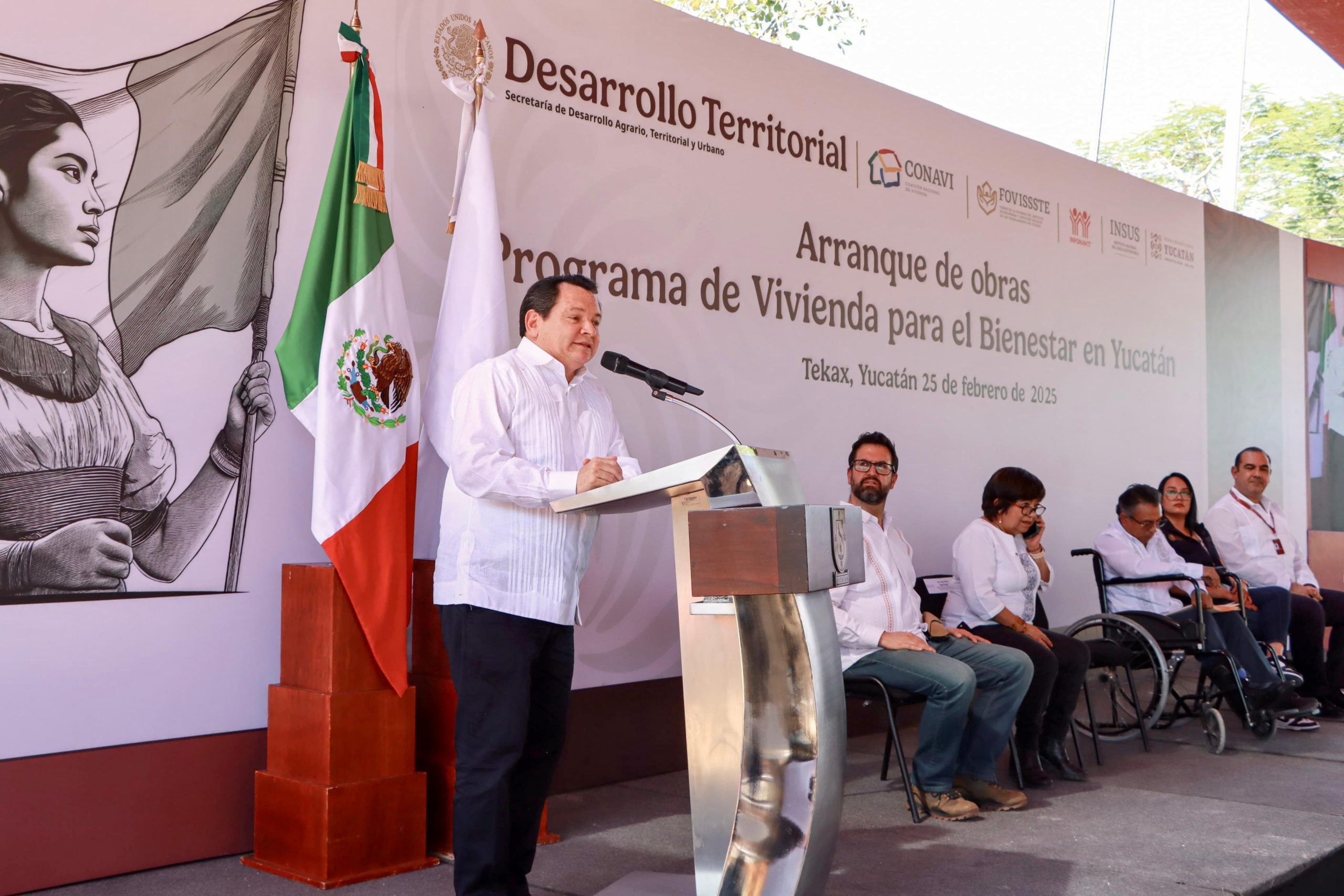 Arrancan en Tekax obras del Programa de Vivienda para el Bienestar.