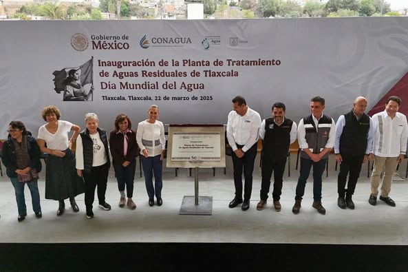 Sheinbaum inaugura planta de tratamiento en Tlaxcala