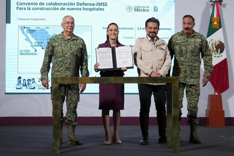 IMSS y Defensamx, firman convenio.