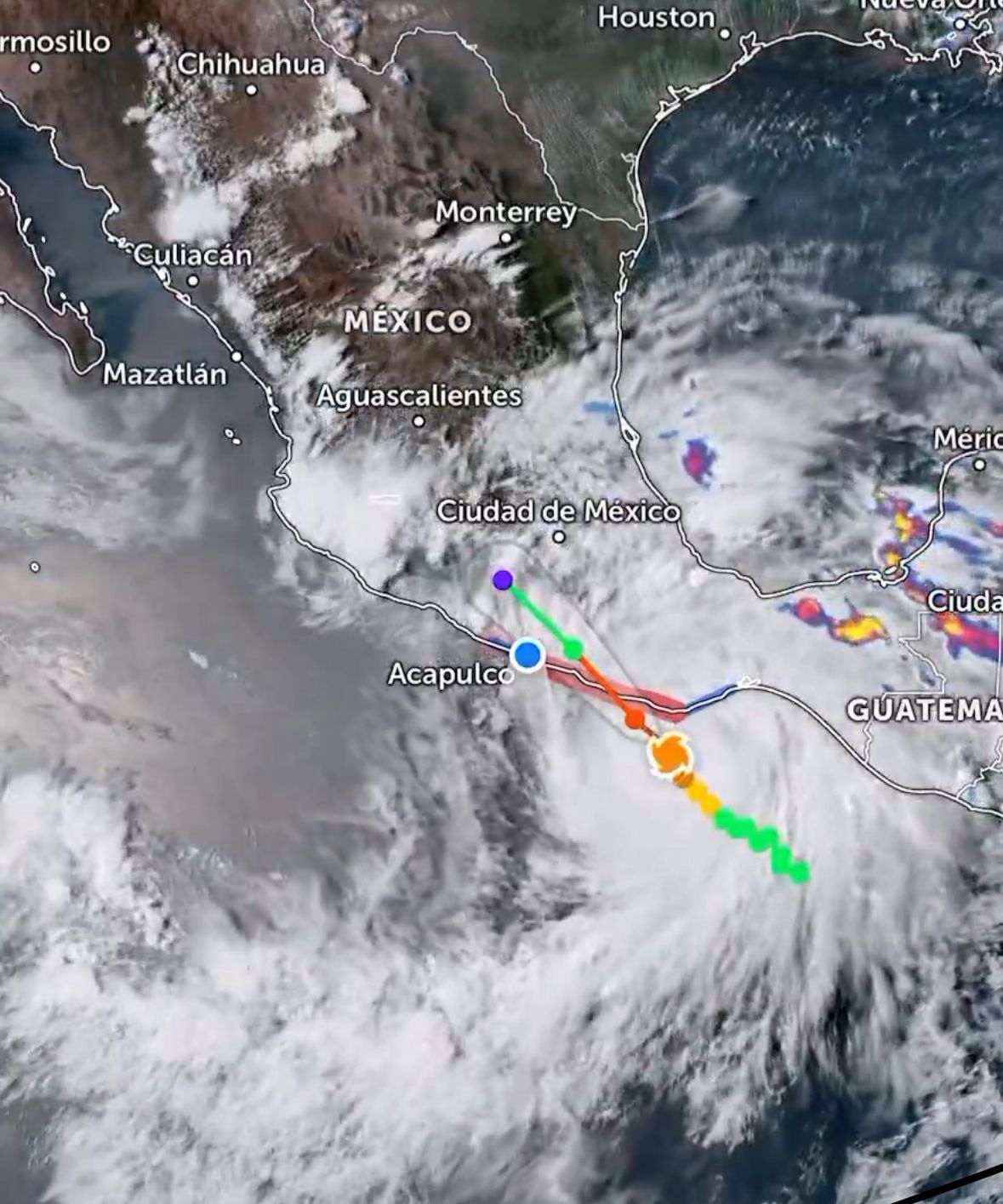 Huracán Erick se intensifica a categoría 3