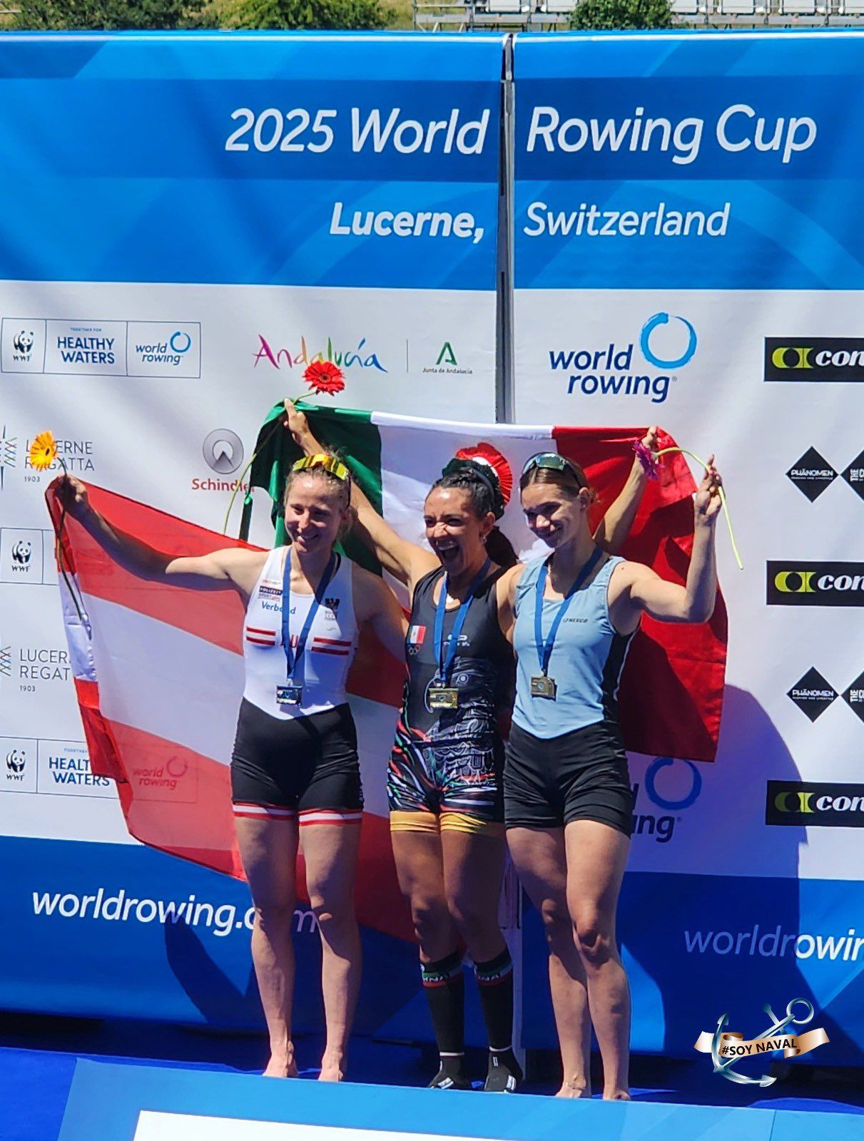 Kenia Lechuga gana oro en la II Copa del Mundo de Remo en Lucerna