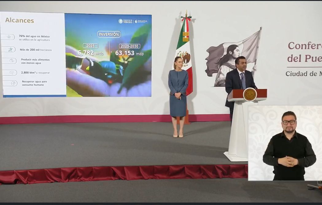 México lanza programa para producir más alimentos con menos agua y recuperar recursos indispensables