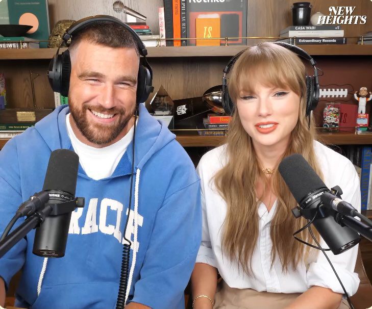 Taylor Swift y Travis Kelce rompen récord Guinness con el podcast más visto en YouTube