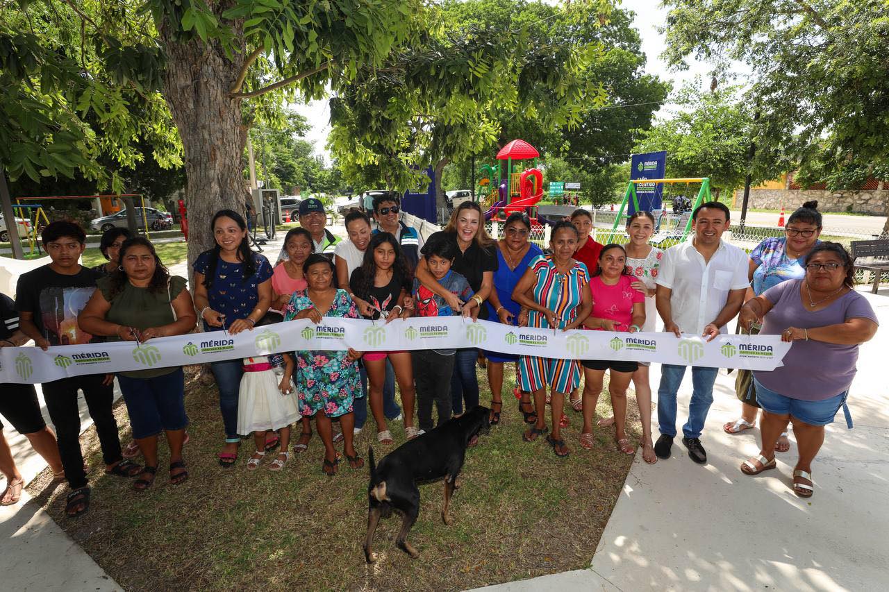 Cecilia Patrón entrega nueva infraestructura y espacios públicos en comisarías de Mérida