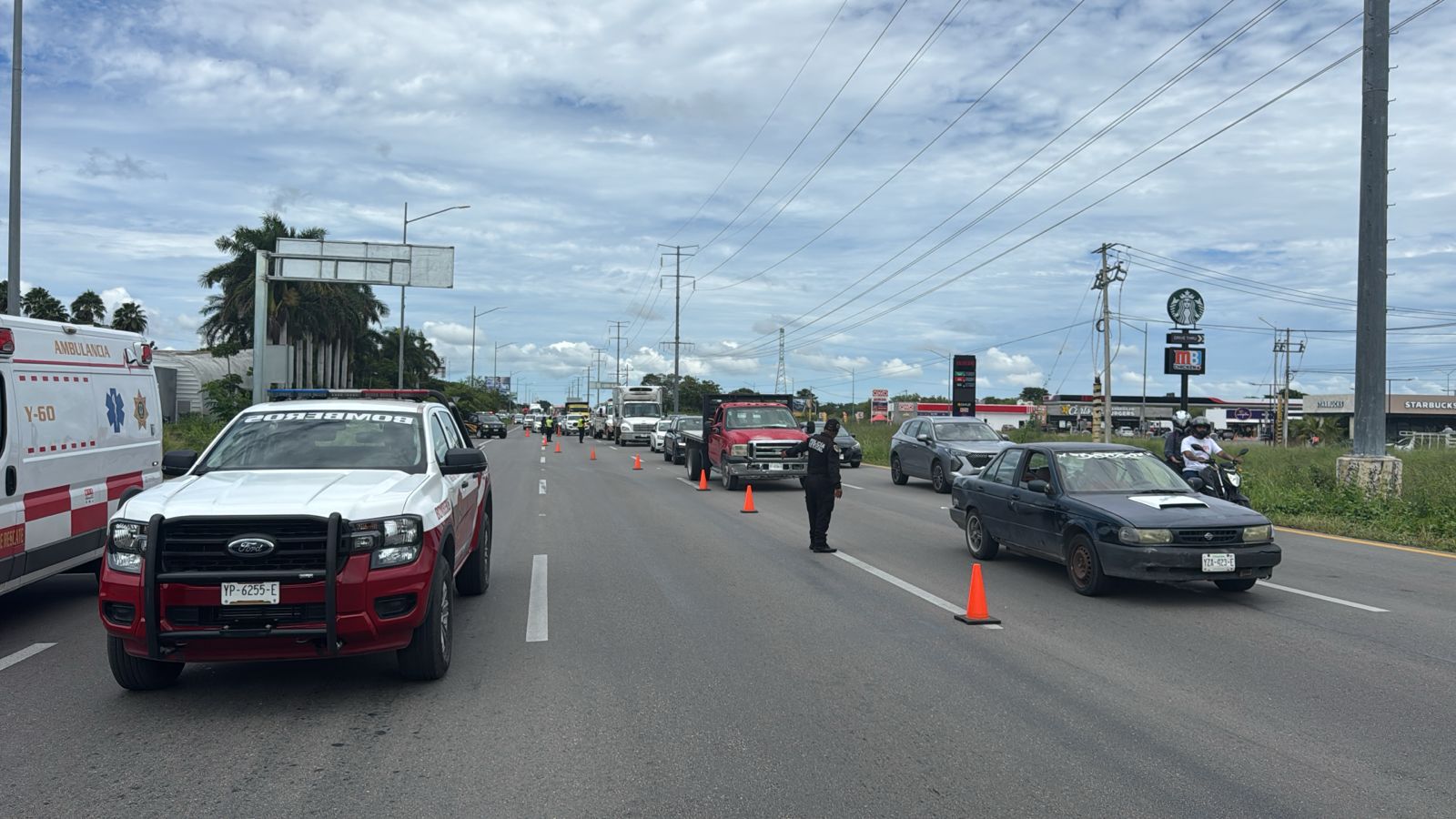 Se controló una fuga de gas natural en el kilómetro 13 de la carretera Mérida-Progreso
