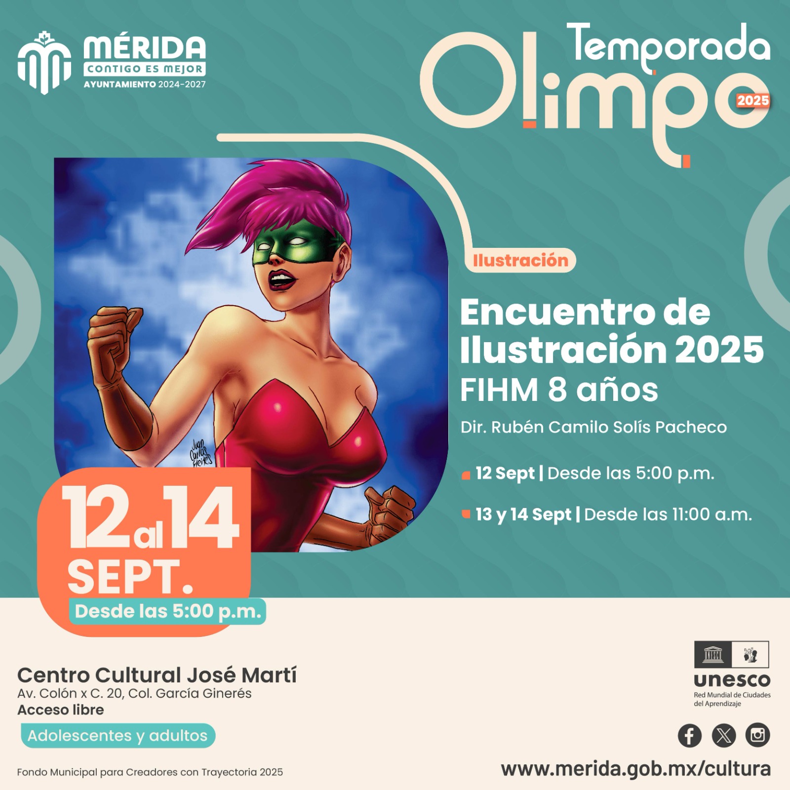Todo listo para el Encuentro de Ilustración FIHM 2025 dentro de la Temporada Olimpo