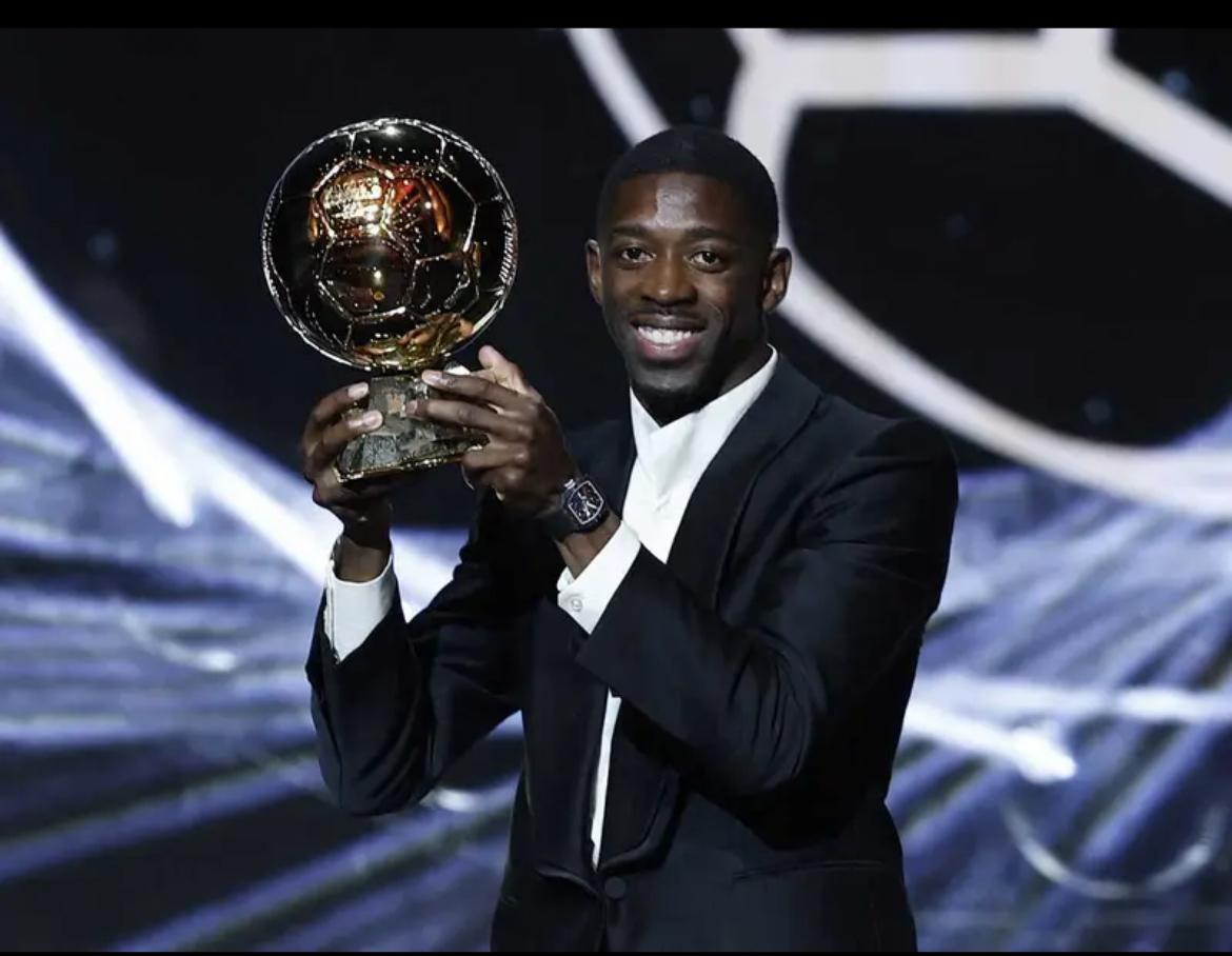 Ousmane Dembélé, del PSG, gana el Balón de Oro 2025.