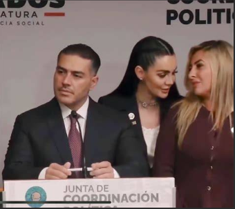 Diputadas de Morena protagonizan discusión por lugar junto a Omar García Harfuch en San Lázaro