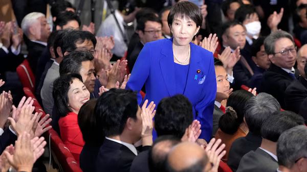 Sanae Takaichi, de 64 años, fue elegida como líder del partido gobernante Partido Liberal Democrático (PLD) de Japón