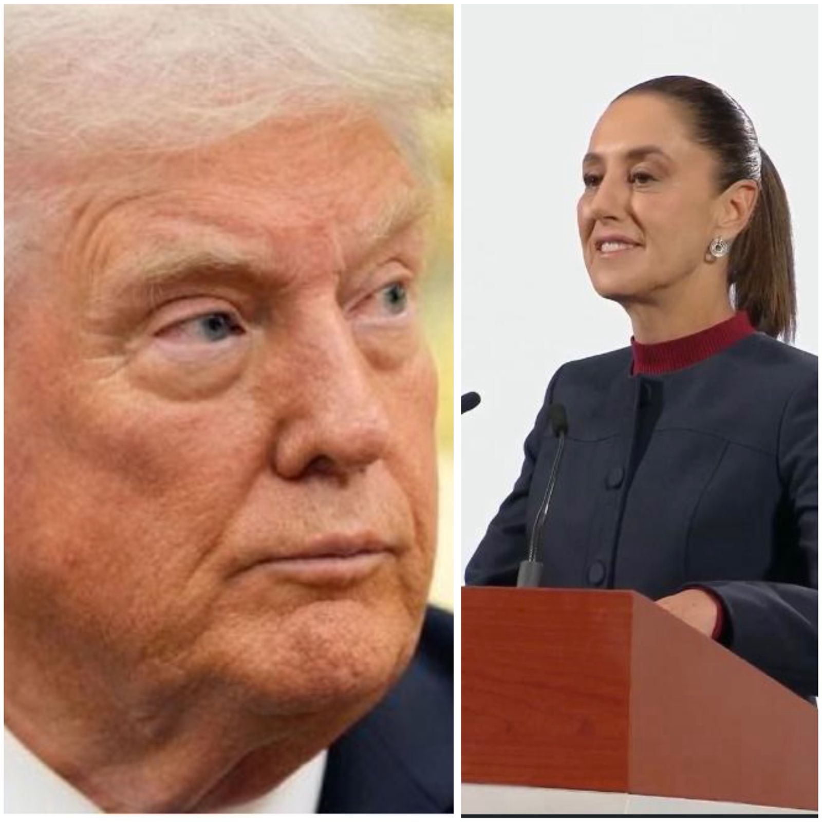 Trump reconoce la valentía y liderazgo de Claudia Sheinbaum