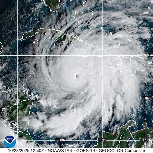 Huracán Melissa toca tierra en Jamaica como potente categoría 5