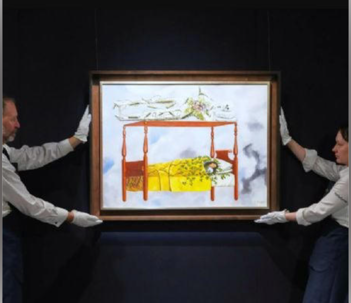 La obra «El sueño (La cama)» de Frida Kahlo, fue subastada  pintada en 1940, fue subastada