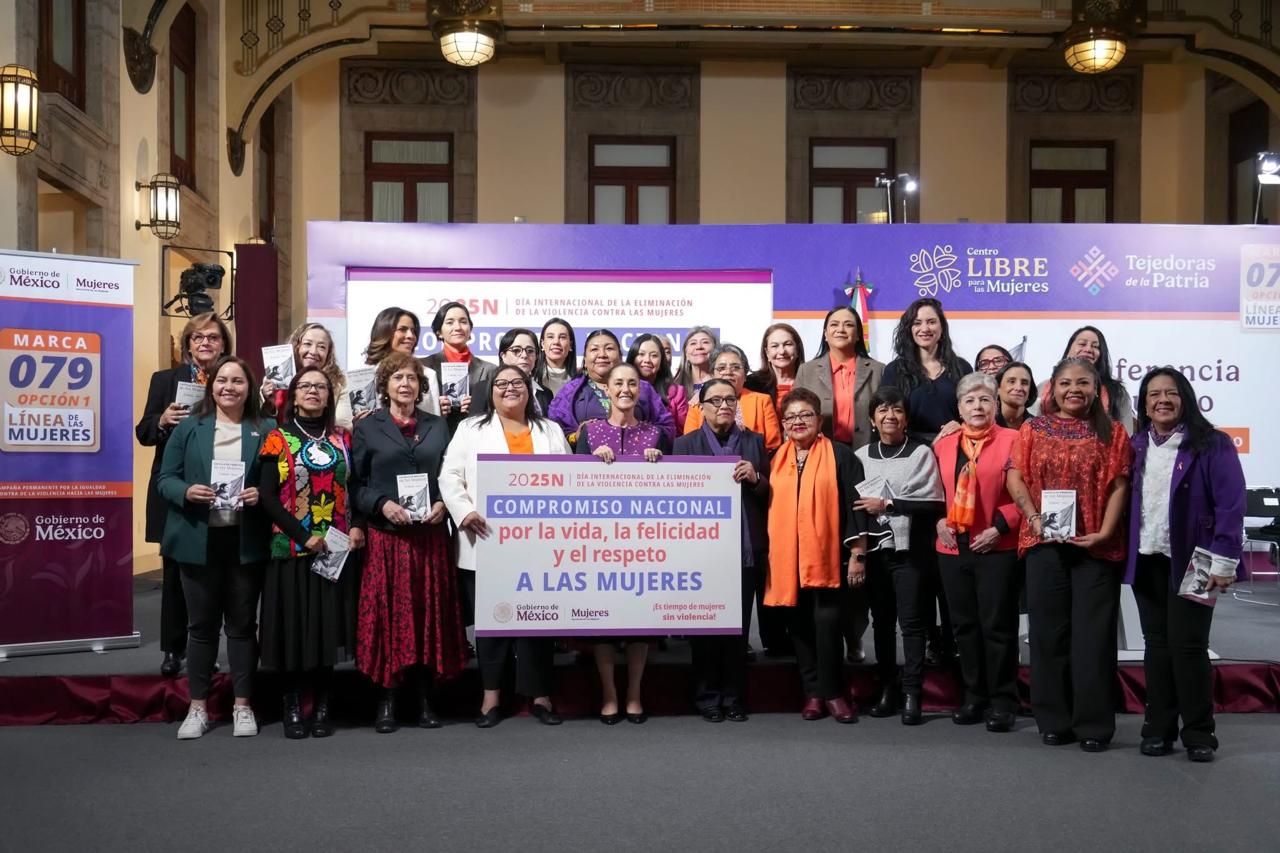 Sheinbaum impulsa acciones contundentes para apoyar y defender a las mujeres en México