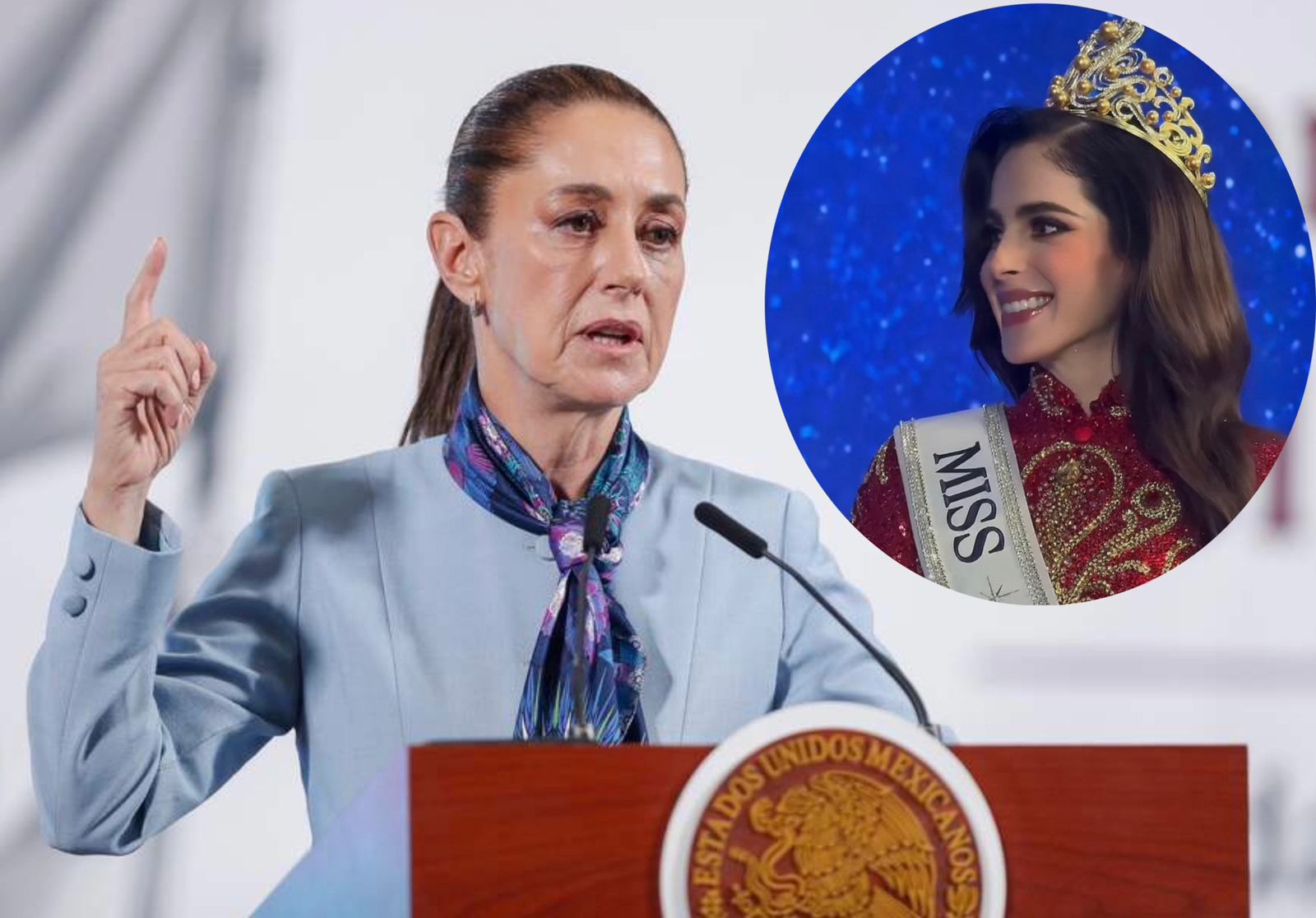 Sheinbaum reconoce a Fátima Bosch en Miss Universo