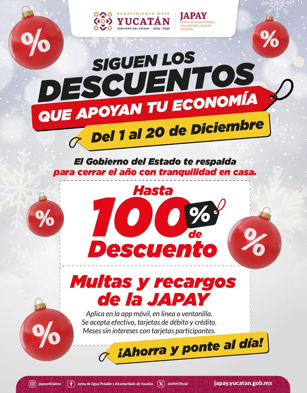 ¡Últimos días! 100% de descuento en multas y recargos de Japay