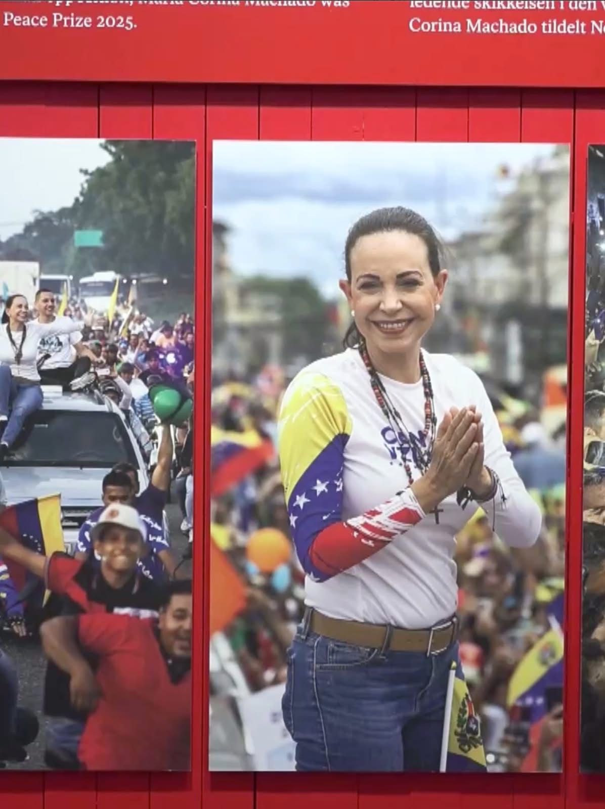 Premio Nobel de la Paz 2025 a María Corina Machado.